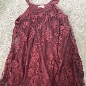 Altar d'State red evening dress mini - size x-small